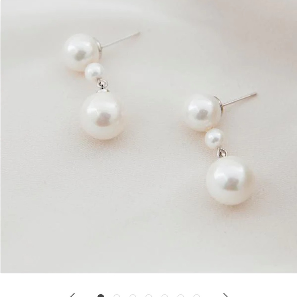 Amelie and George Ellery Classic Pearl Earrings